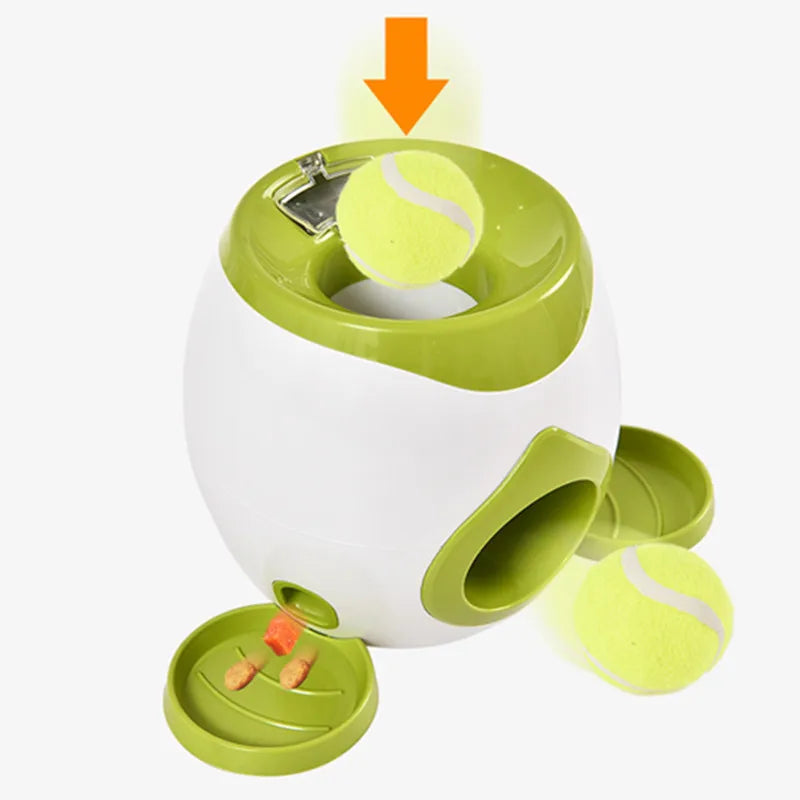 Automatic Dog Ball Launcher | Interactive Treat & Tennis Ball Throwing Ball