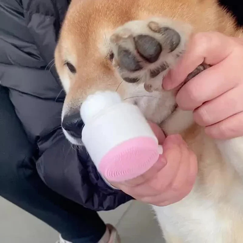 Pet Paw Cleaning Brush - Silicone Dog Foot Washer & Massager