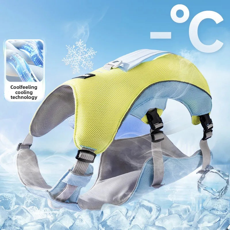 Cooling Vest Dog Harness with Leash - Summer Breathable