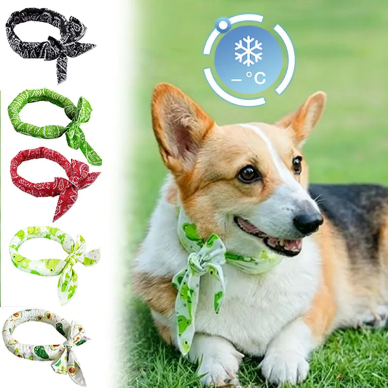 Cooling Neck Wrap for Dogs & Cats - Reusable Summer Bandana