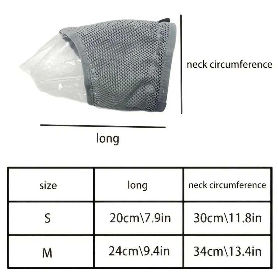 Cat Anti-Bite Grooming Mask - Adjustable Head Breathable Cover