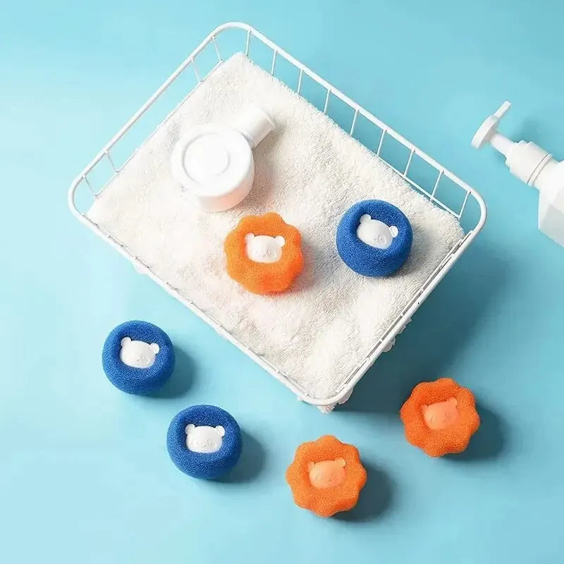 Pet Hair Remover Laundry Balls - Reusable Fur Catcher for Washing Machine